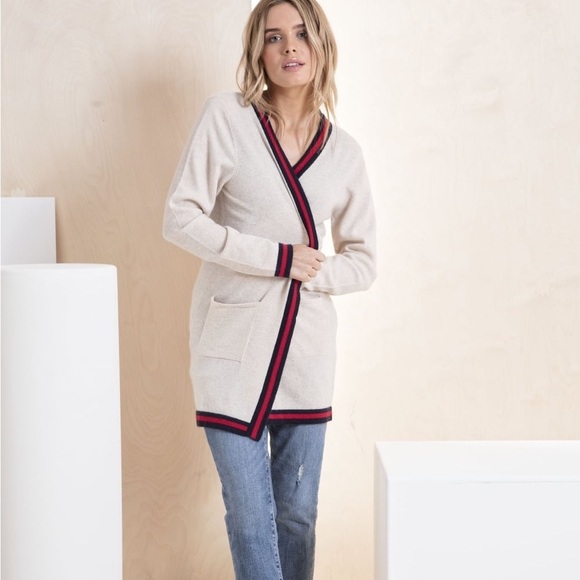 Brodie Cashmere Uptown Cashmere Jacket 2.0 Cardigan - Picture 1 of 5